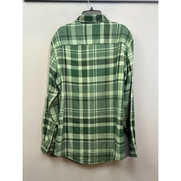 Telluride Clothing Co Plaid Shirt Mens Small Green Flannel Long Sleeve Button - Picture 2 of 6